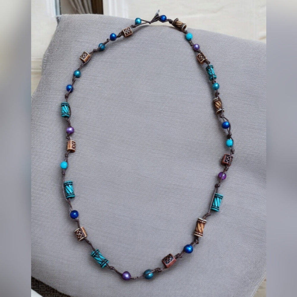 🌟3/$15 Handmade Western Style Knotted Necklace